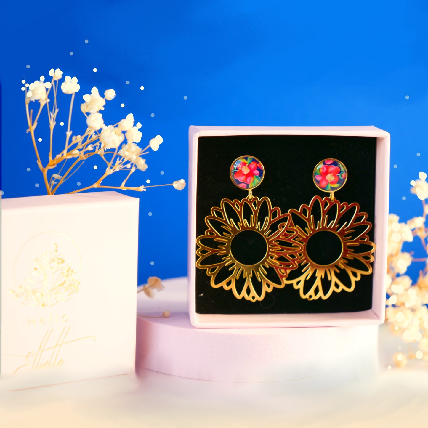 Boucles d’oreilles soleil