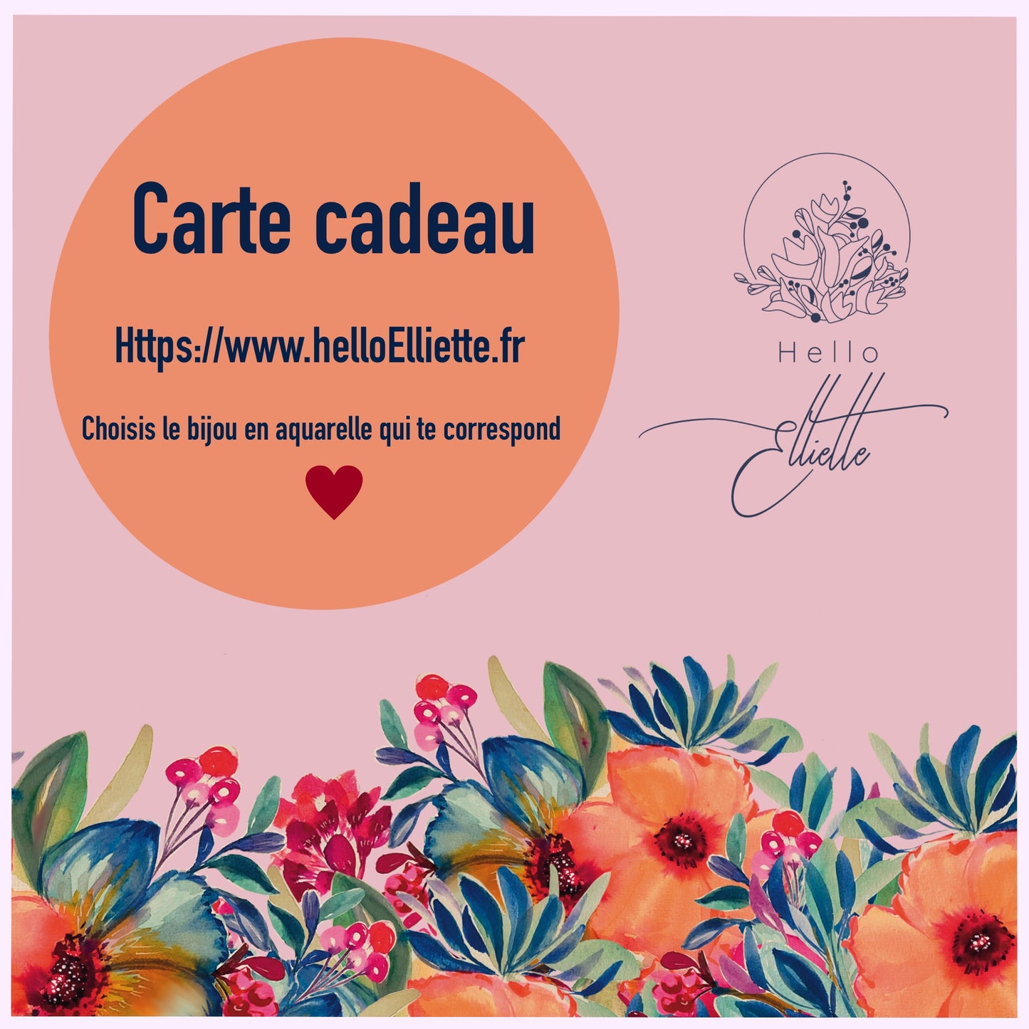 carte-cadeau Hello Elliette