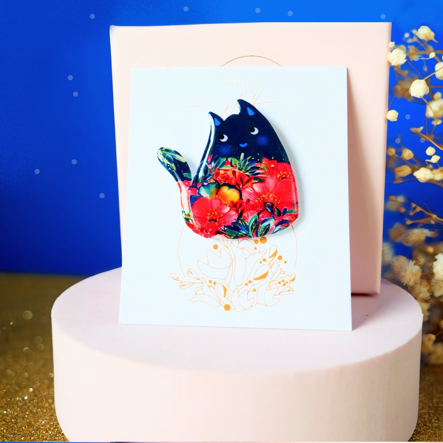 Pins chat en aquarelle