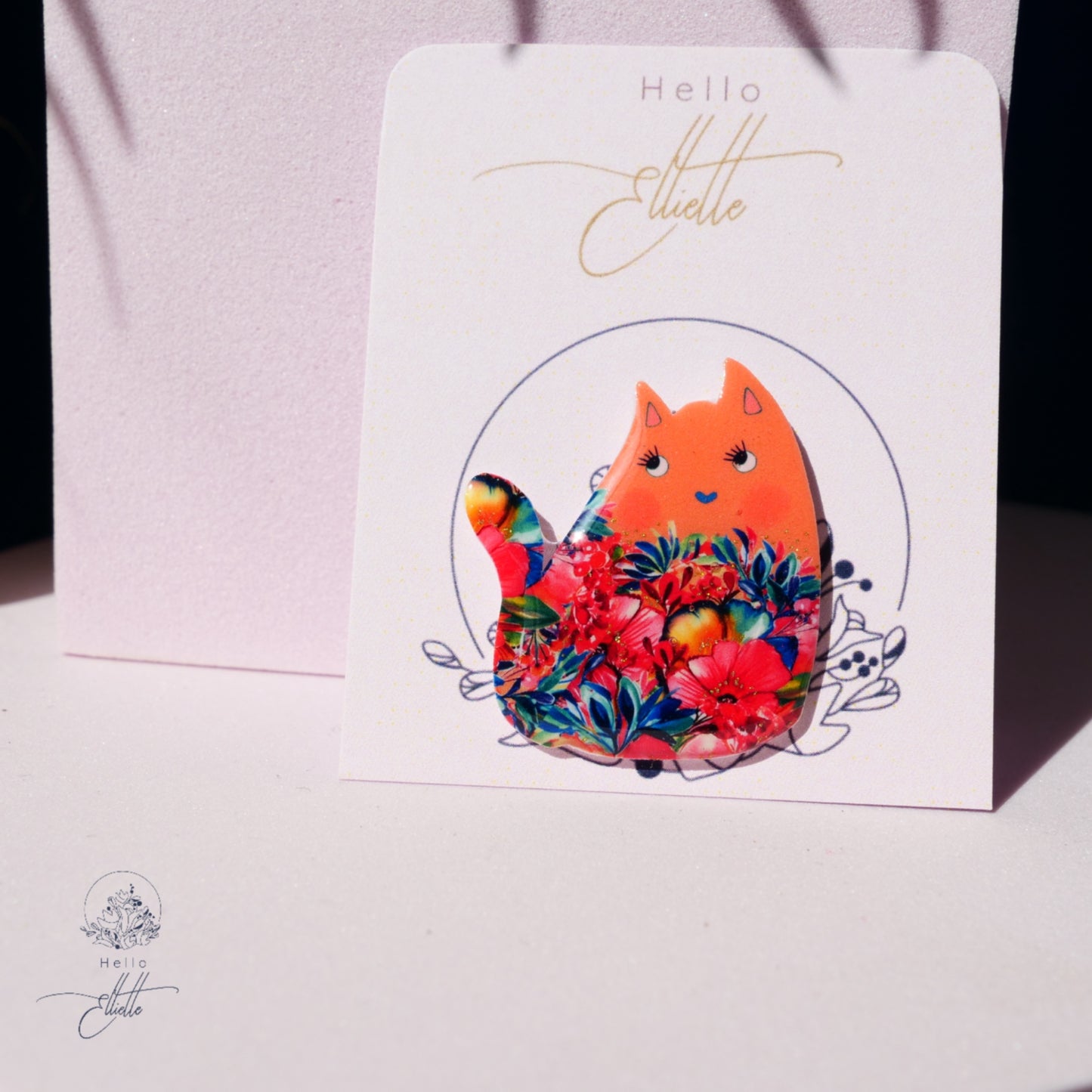 Pins chat en aquarelle